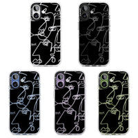 Abstract Line Art Clear Black