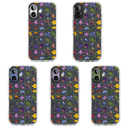 Grille de fleurs sauvages