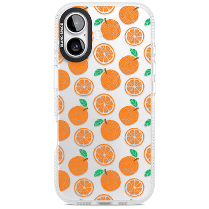 Orangefarbenes Muster