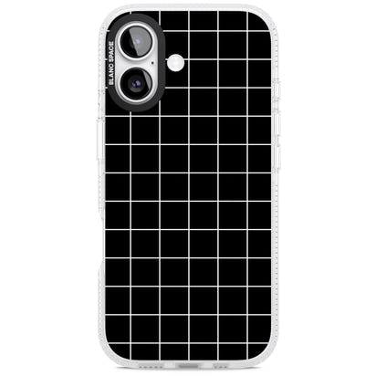 Minimalist Grid Pattern Black