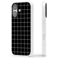 Minimalist Grid Pattern Black