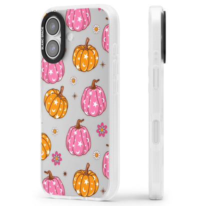 Motif de citrouilles Fleurs et Étoiles