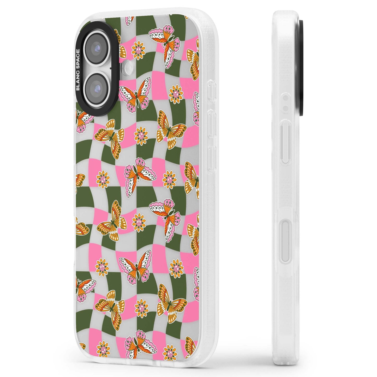 Wavy Butterfly Checked Pattern