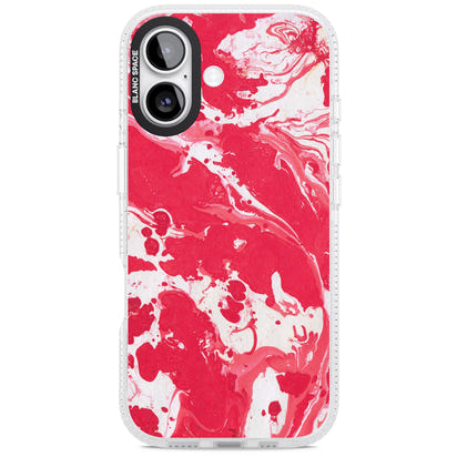 Red & White Marbled