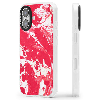 Red & White Marbled