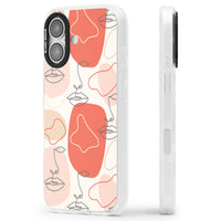 Abstract Face Line Art