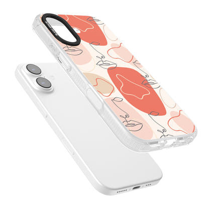 Abstract Face Line Art