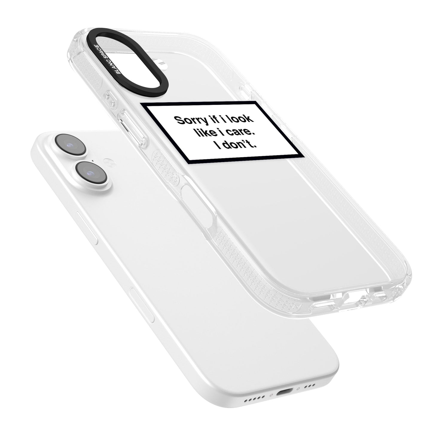 Excusez-moi si j'ai l'air de m'en soucier.