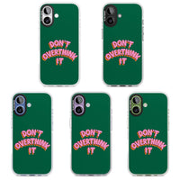 N'y réfléchissez pas trop.