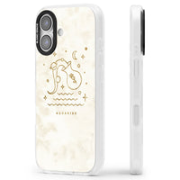 Goldenes Emblem des Wassermanns