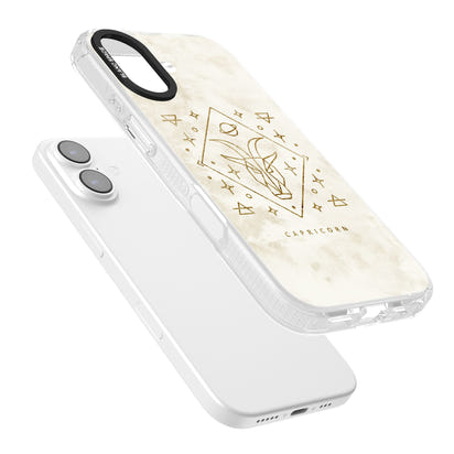 Motif du zodiaque Capricorne en or