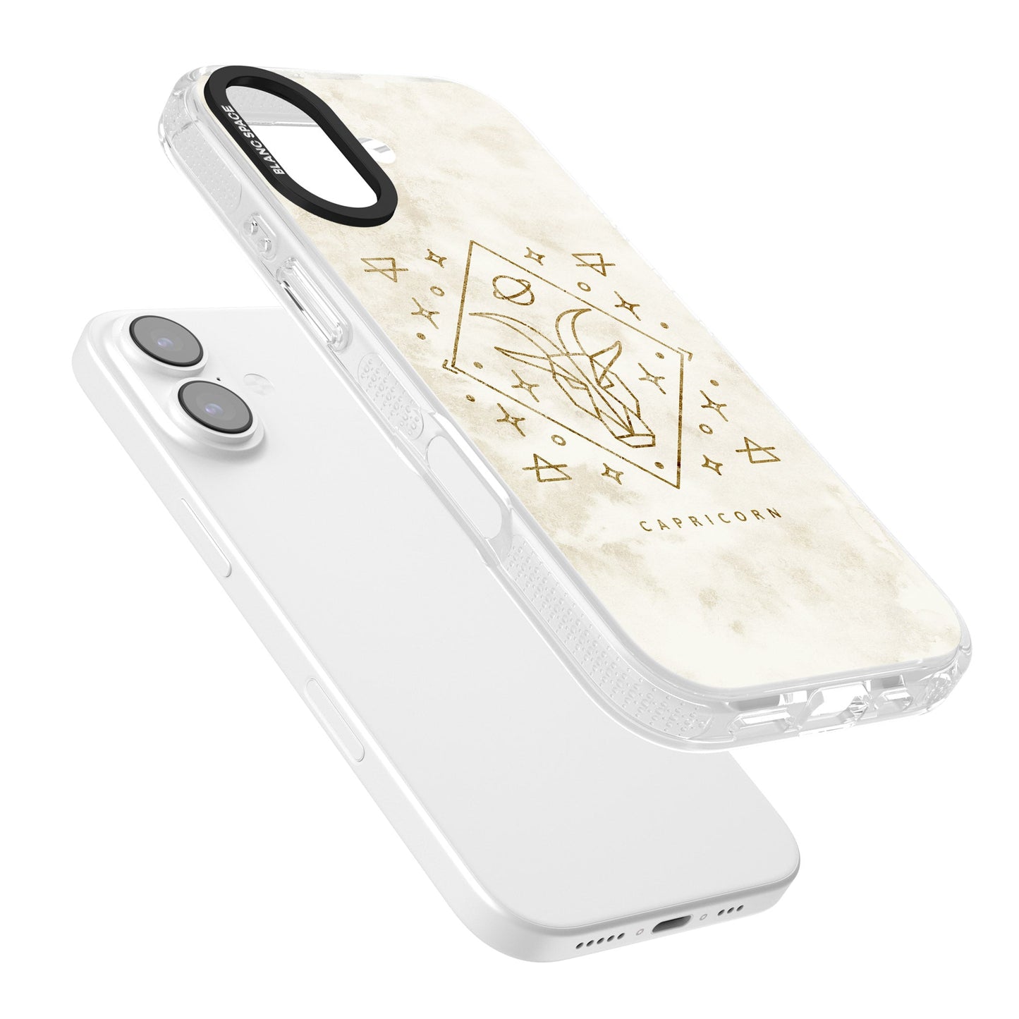 Motif du zodiaque Capricorne en or