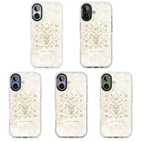 Motif du zodiaque Capricorne en or