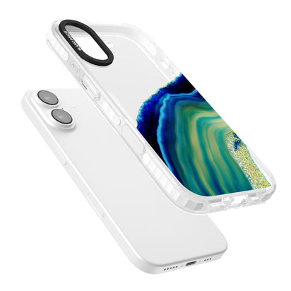 Grüne und blaue Smaragd-Geode