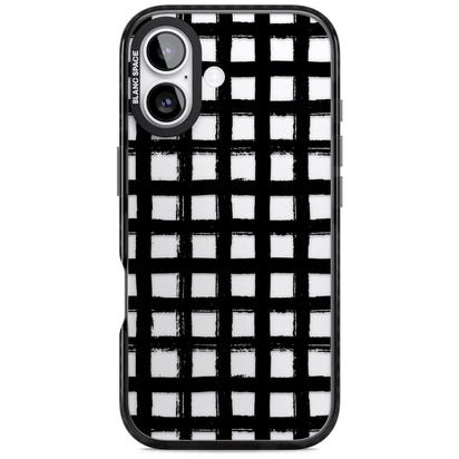 Messy Black Grid Clear