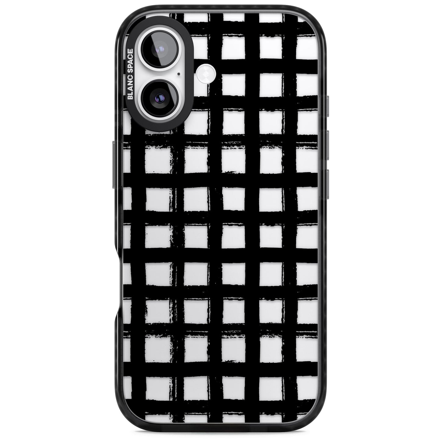 Messy Black Grid Clear