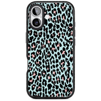 Leopardenmuster in Pastellblau und Rosa