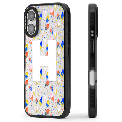 Personalised Abstract Floral Initial