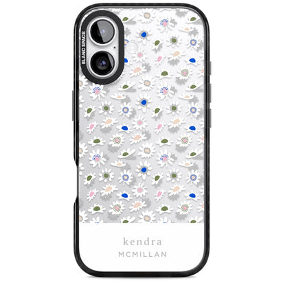 Personalised Grey & White Daisies