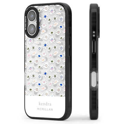 Personalised Grey & White Daisies