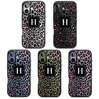 Personalised Clear Pink Leopard Monogram