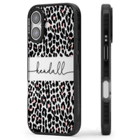 Personalised Cursive Leopard Spots