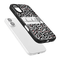 Personalised Cursive Leopard Spots