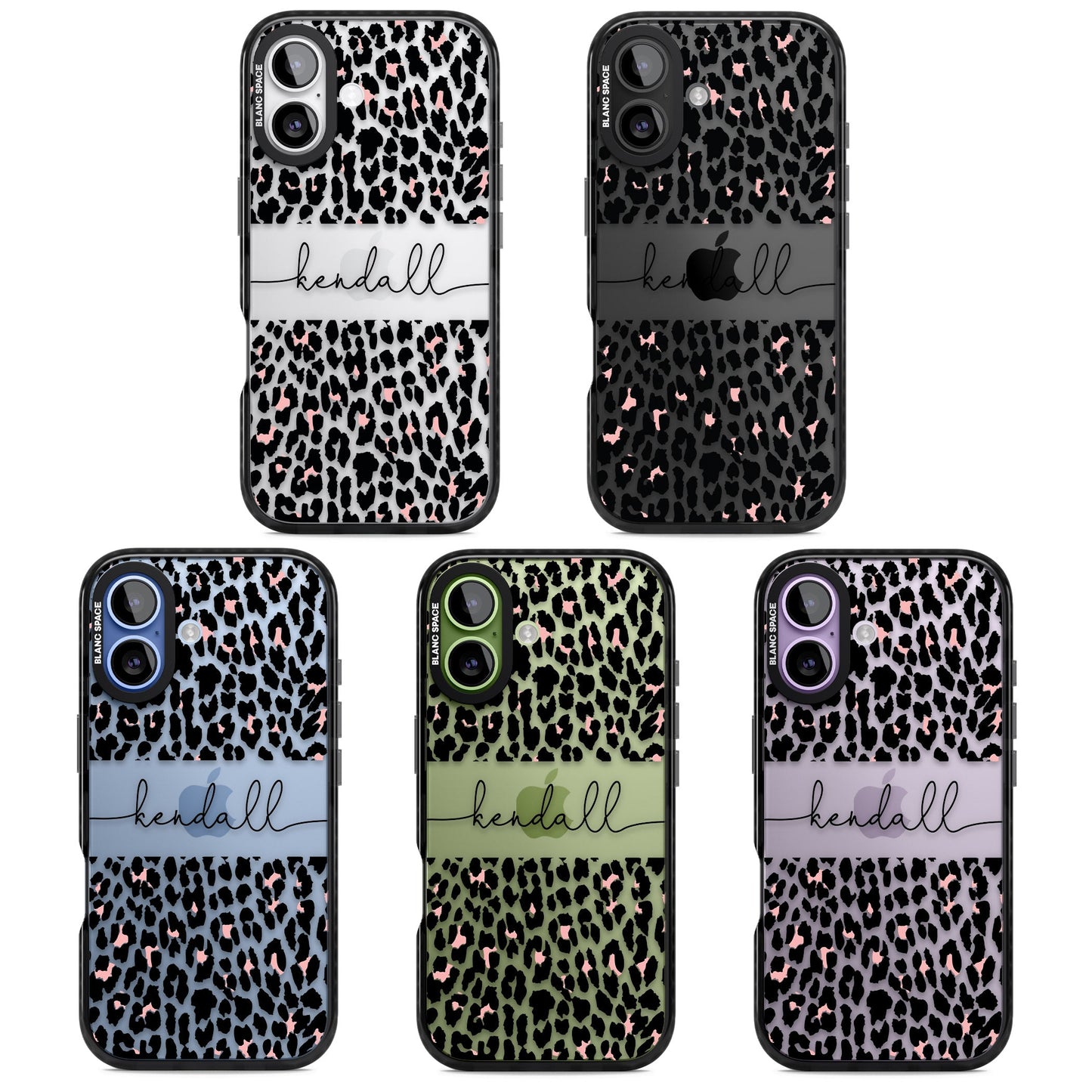 Personalised Cursive Leopard Spots