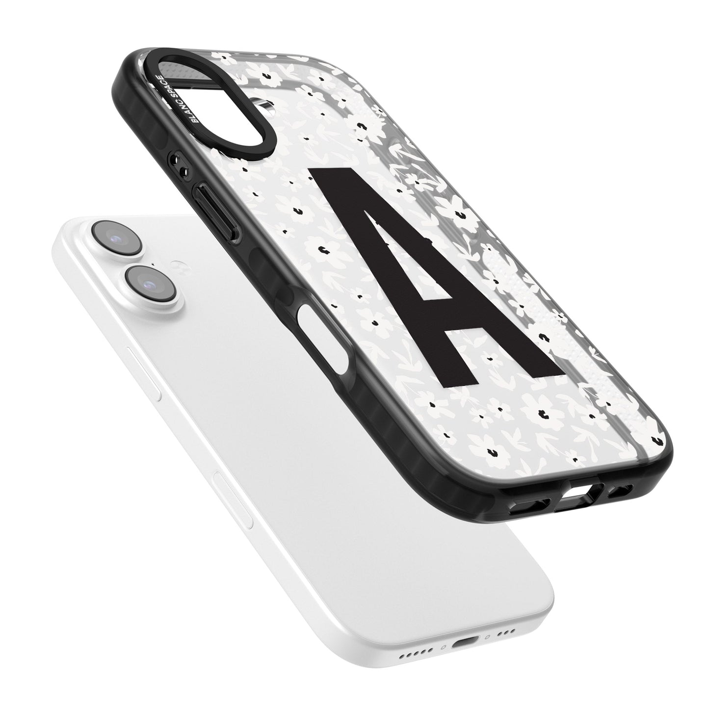 Initiale en gras personnalisée et florale