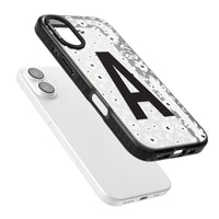 Initiale en gras personnalisée et florale