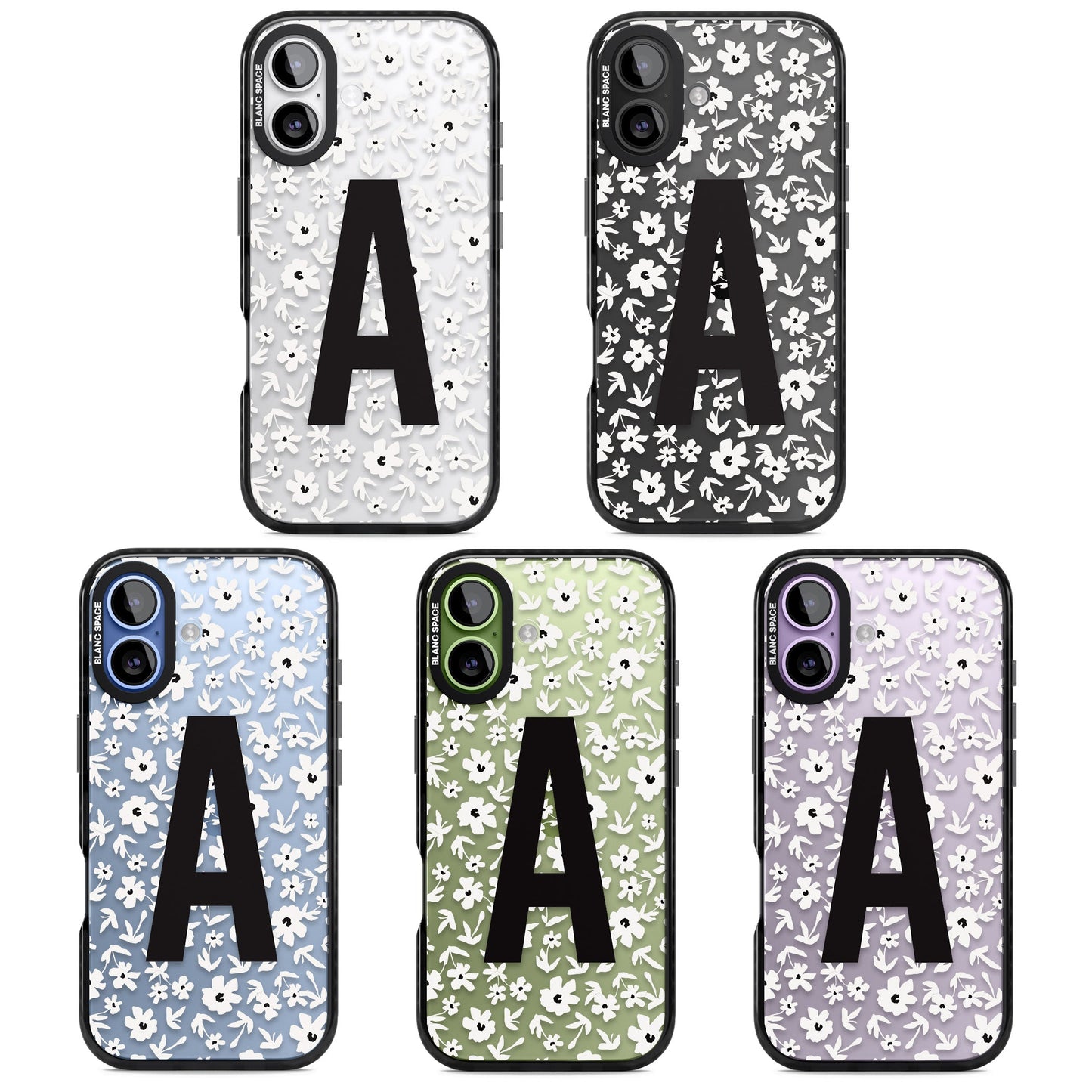 Initiale en gras personnalisée et florale