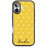 Personalised Yellow Polka Dot