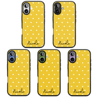 Personalised Yellow Polka Dot