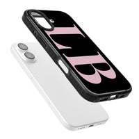 Lettres personnalisées roses et noires vertes