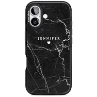 Personalised Black Marble