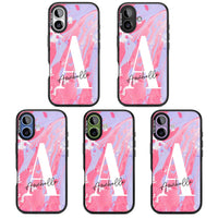 Personalised Pink & Purple Marble