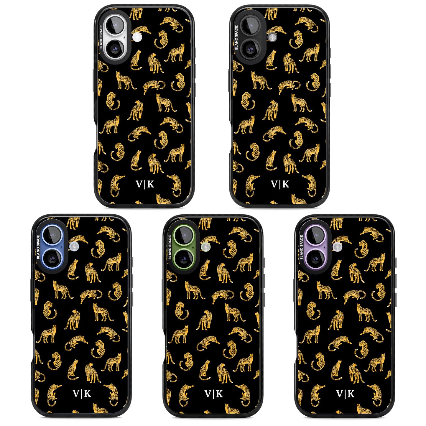 Personalised Gold Cheetah Pattern