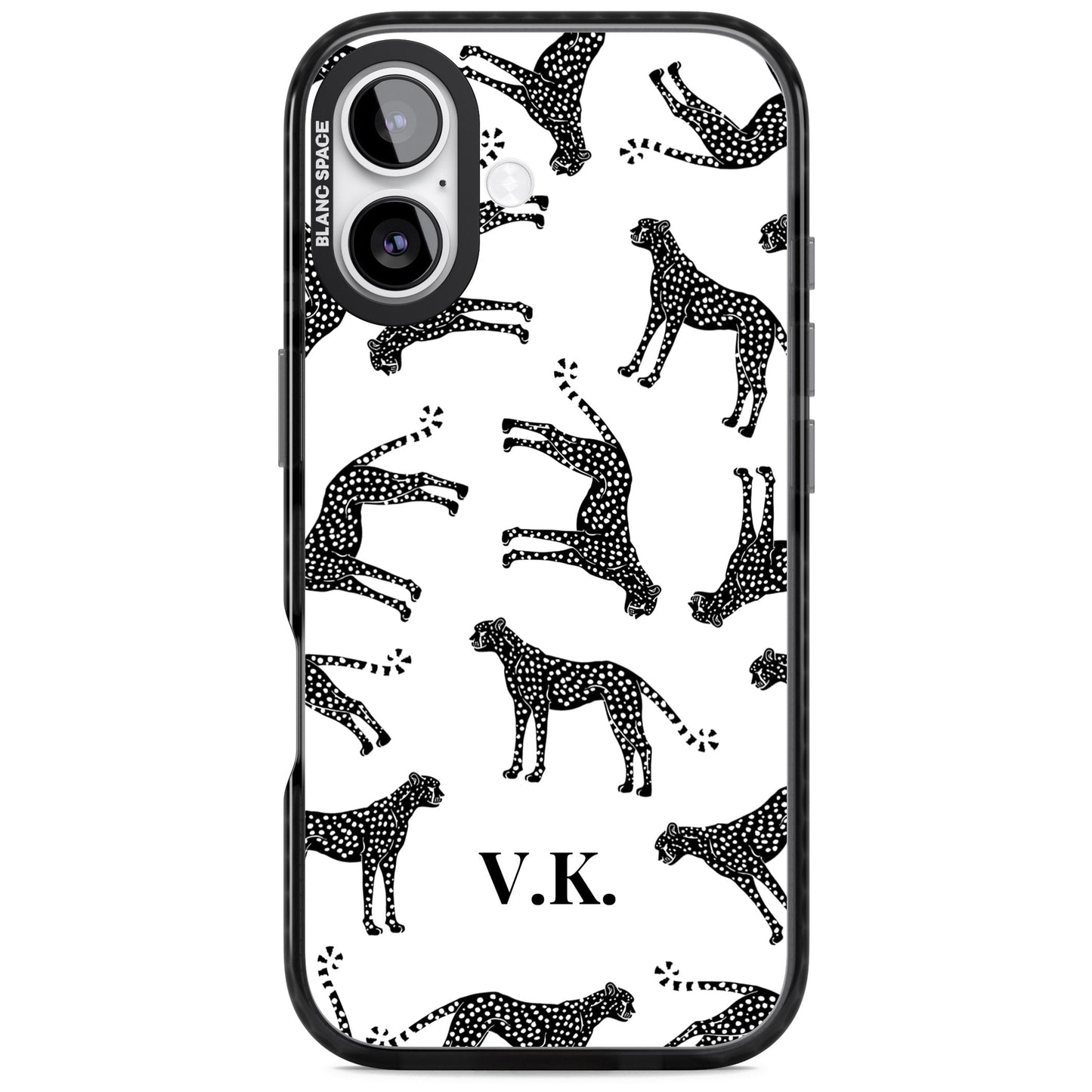 Personalised Black & White Cheetah Pattern
