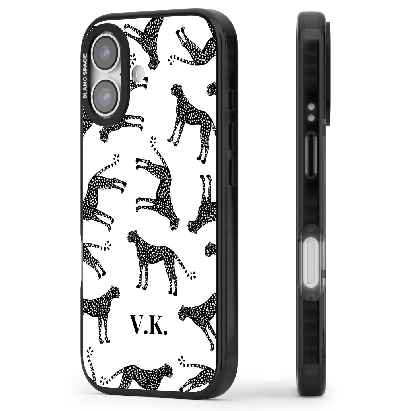 Personalised Black & White Cheetah Pattern