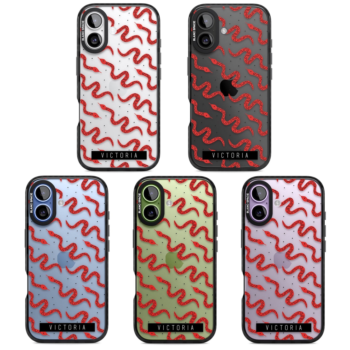 Personalised Red Snake Pattern