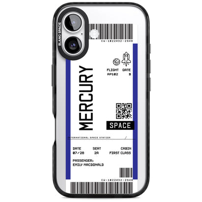 Personalised Mercury Travel Ticket