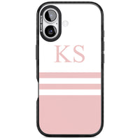 Personalised Pink Stripes & Initials