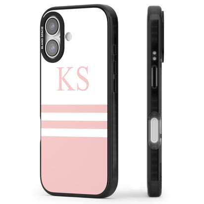 Personalised Pink Stripes & Initials