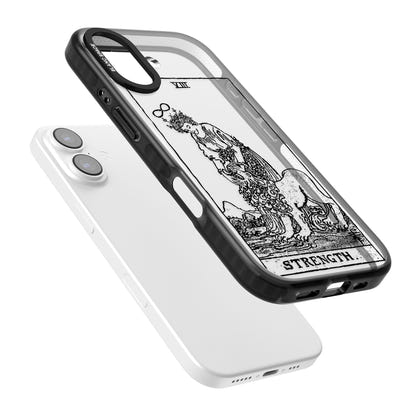 Personalisierte Stärke-Tarotkarte (Transparent)