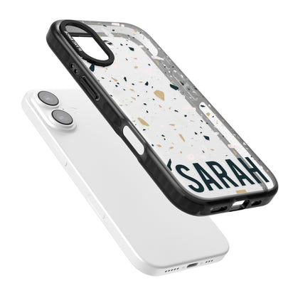 Personalised Terrazzo Blue, Pink, Brown