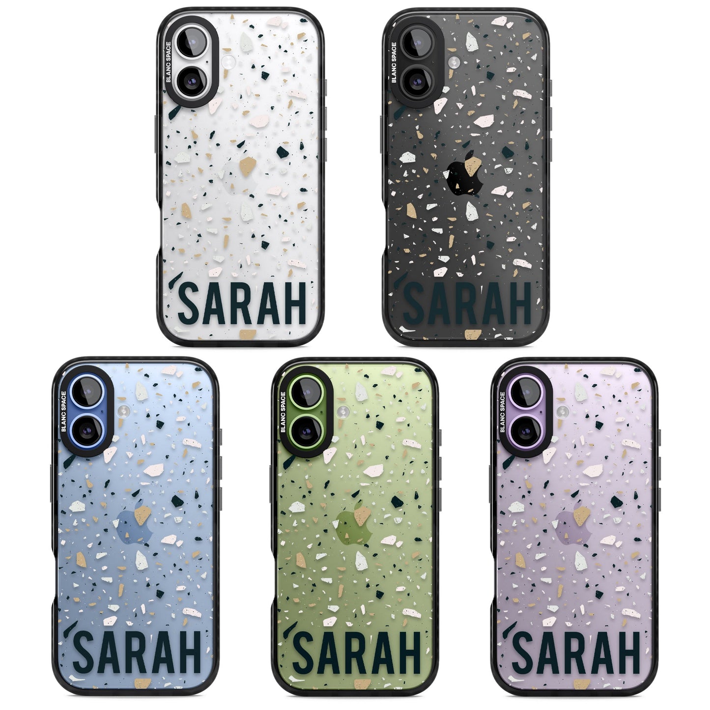 Personalised Terrazzo Blue, Pink, Brown