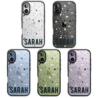 Personalised Terrazzo Blue, Pink, Brown