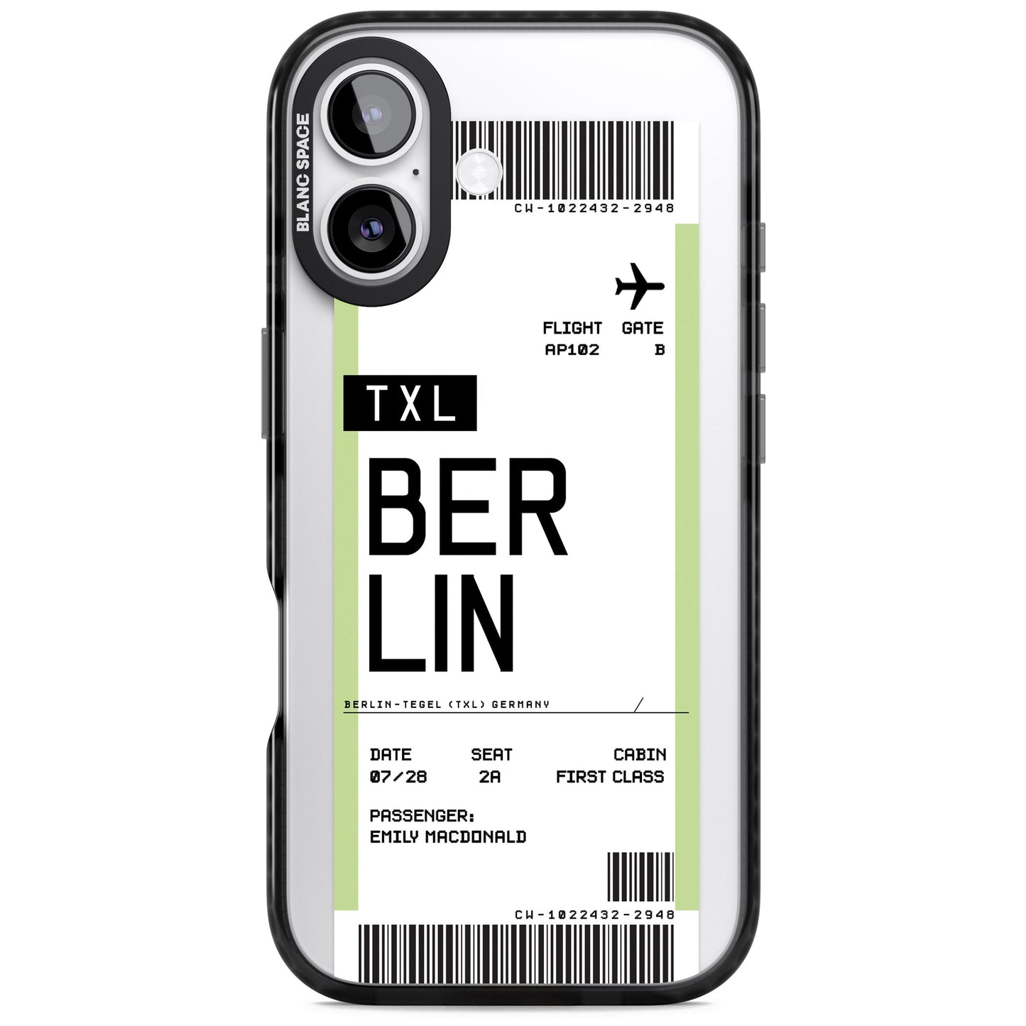 Personalised Berlin Boarding Pass