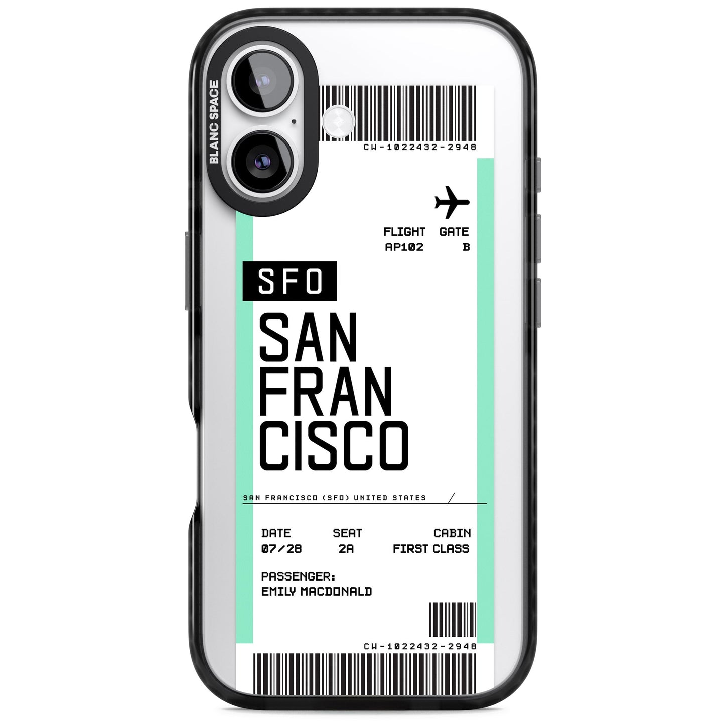 Personalised San Francisco Boarding Pass