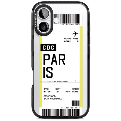 Personalised Paris Boarding Pass